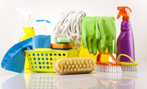 Surrey office cleaners working in a modern business premises