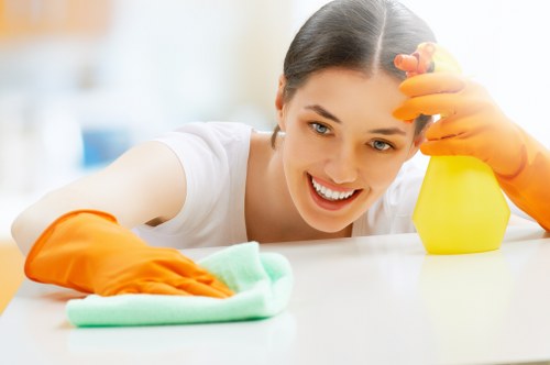 Upholstery cleaning for a fabric sofa in Surrey