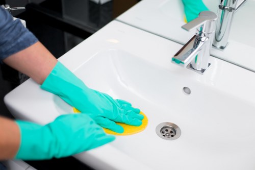 Local cleaners carrying out a one-time clean in a Surrey property with easy access planning