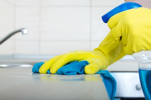 Local Surrey cleaner providing commercial cleaning in an office space