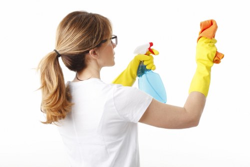 Close-up of a written cleaning service issue report