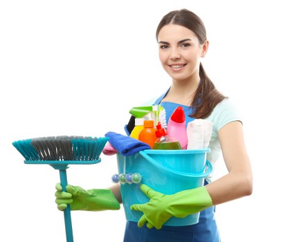 Deep cleaning oven trays and racks during a Surrey appointment